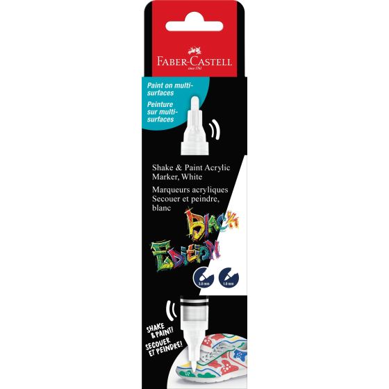 Marqueur acrylique blanc Faber Castell Black Edition - Set de 2 pointes {image_id}