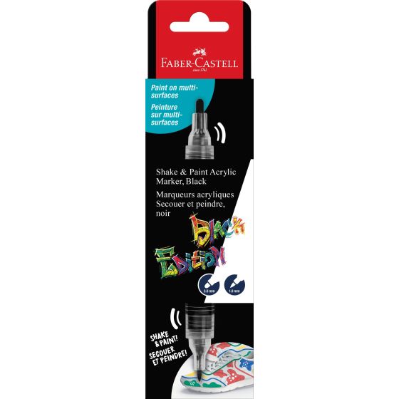 Marqueur acrylique Faber Castell Black Edition - Noir {image_id}