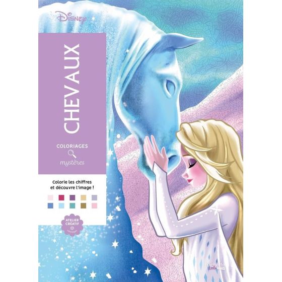 Livre de coloriage "Coloriages mystères Disney - Chevaux" par Hachette {image_id}