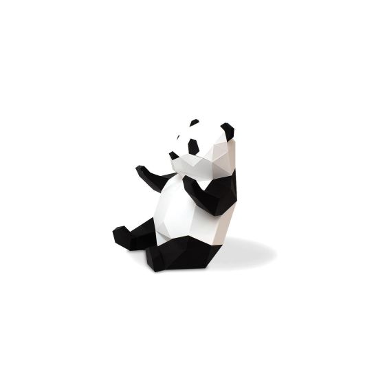 Trophée en papier Panda - Maquette carton facile à monter {image_id}