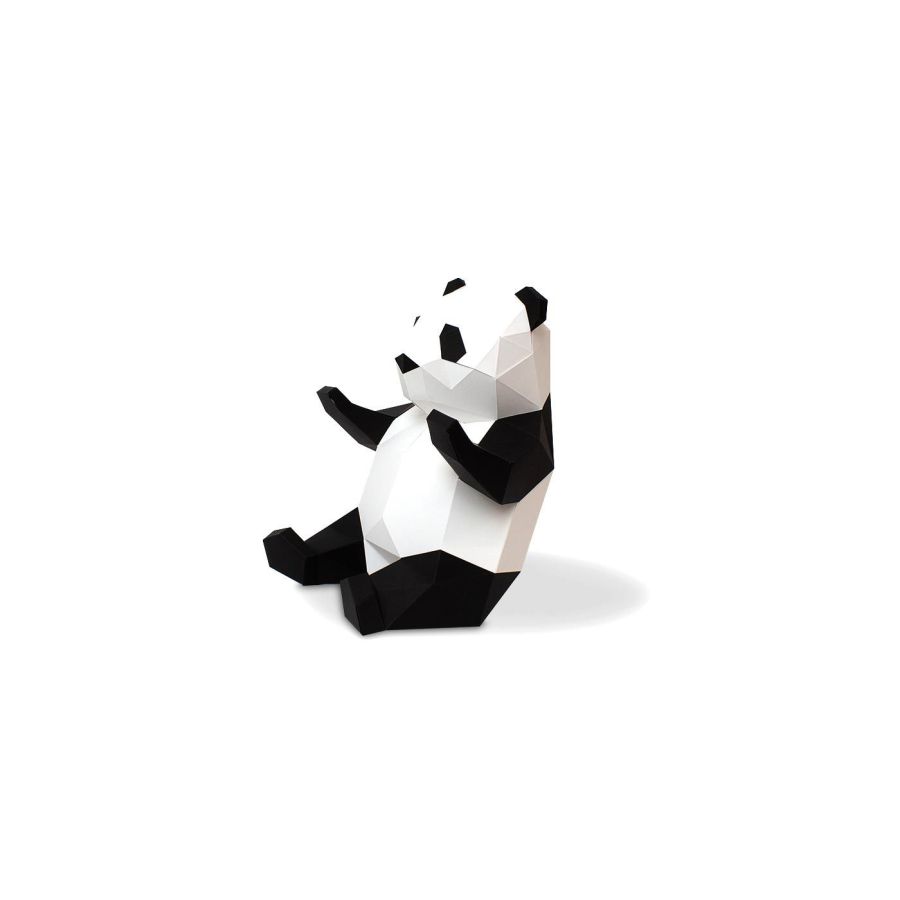 Trophée en papier Panda - Maquette carton facile à monter {image_id}