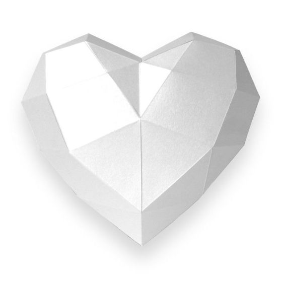 Trophée Coeur en Papier 3D Rose - Agent Paper {image_id}