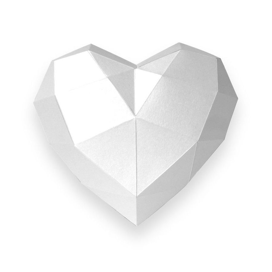 Trophée Coeur en Papier 3D Rose - Agent Paper {image_id}