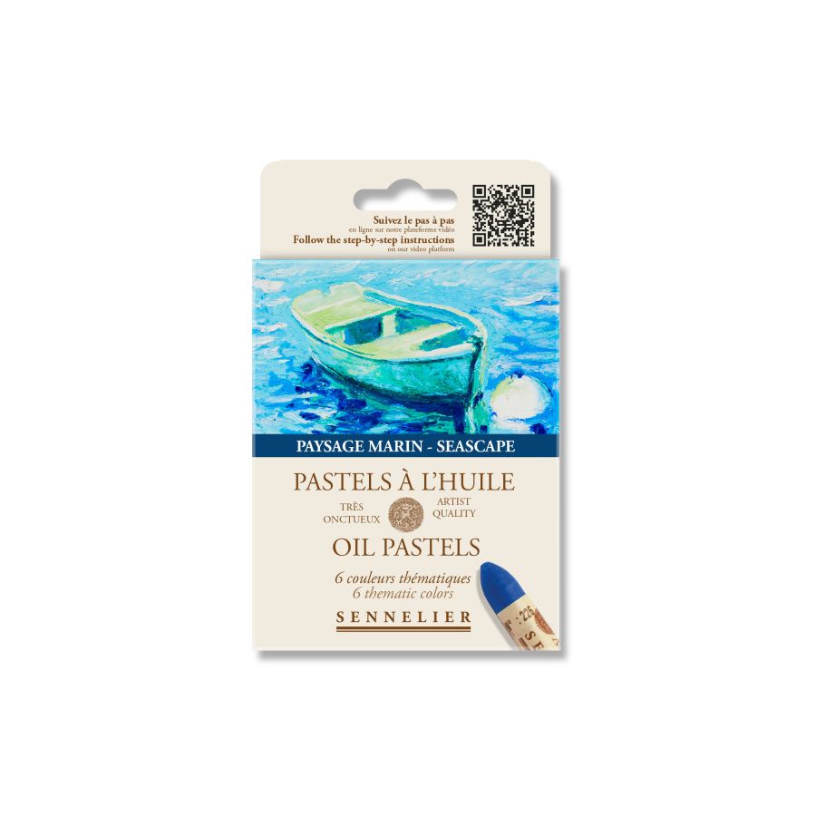 Pastels à l’Huile Sennelier – Étui 6 Couleurs Paysage Marin : Brillance & Onctuosité Pastels à l’Huile Sennelier – Étui 6 Couleurs Paysage Marin : Brillance & Onctuosité