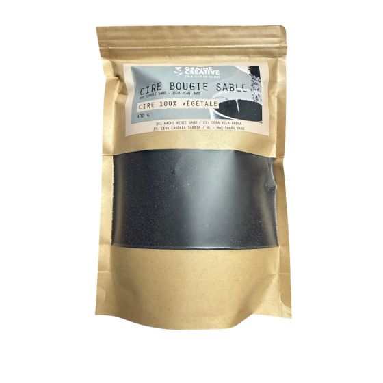 Cire à Bougie Sable 100% Végétale – Sachet 400 g : Microperles prêtes à l’emploi
