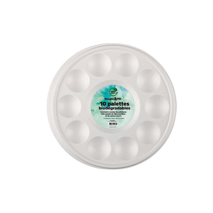 Palettes jetables biodégradables – Lot de 10 : Écoresponsables pour acrylique & aquarelle Palettes jetables biodégradables – Lot de 10 : Écoresponsables pour acrylique & aquarelle