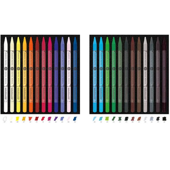 Boîte magnétique 24 crayons pastels – Mine intégrale extra-fine & couleurs intenses