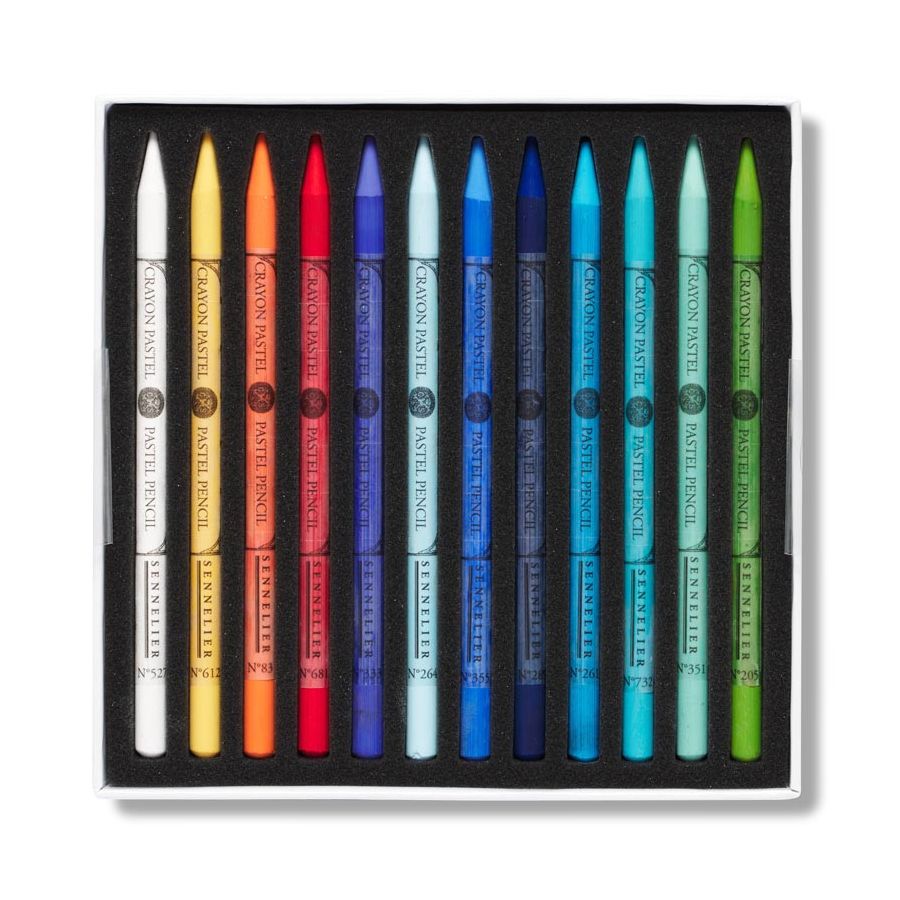 Boîte magnétique 24 crayons pastels extra-fins – Palette spéciale paysages