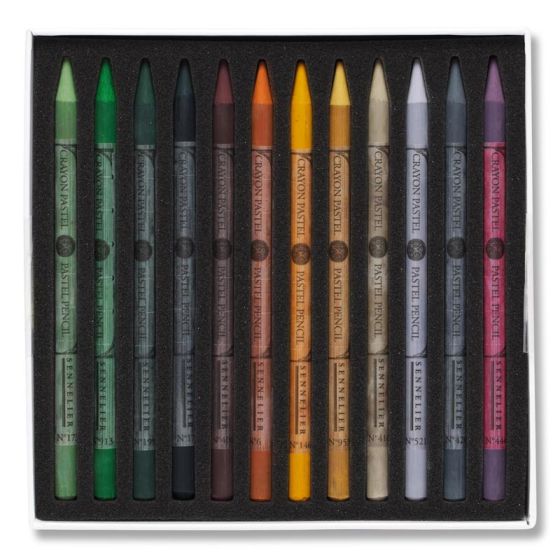 Boîte magnétique 24 crayons pastels extra-fins – Palette spéciale paysages