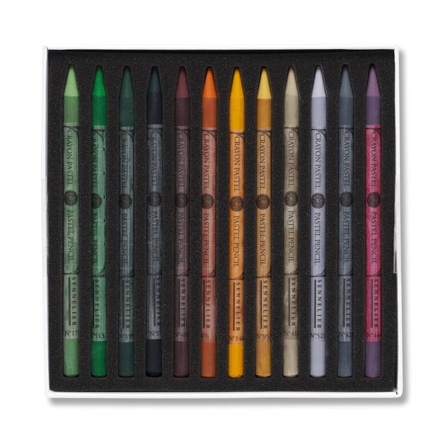 Boîte magnétique 24 crayons pastels extra-fins – Palette spéciale paysages
