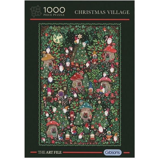 Puzzle Christmas Village 1000 pièces – Magie de Noël et village enchanté