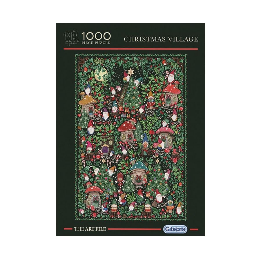 Puzzle Christmas Village 1000 pièces – Magie de Noël et village enchanté