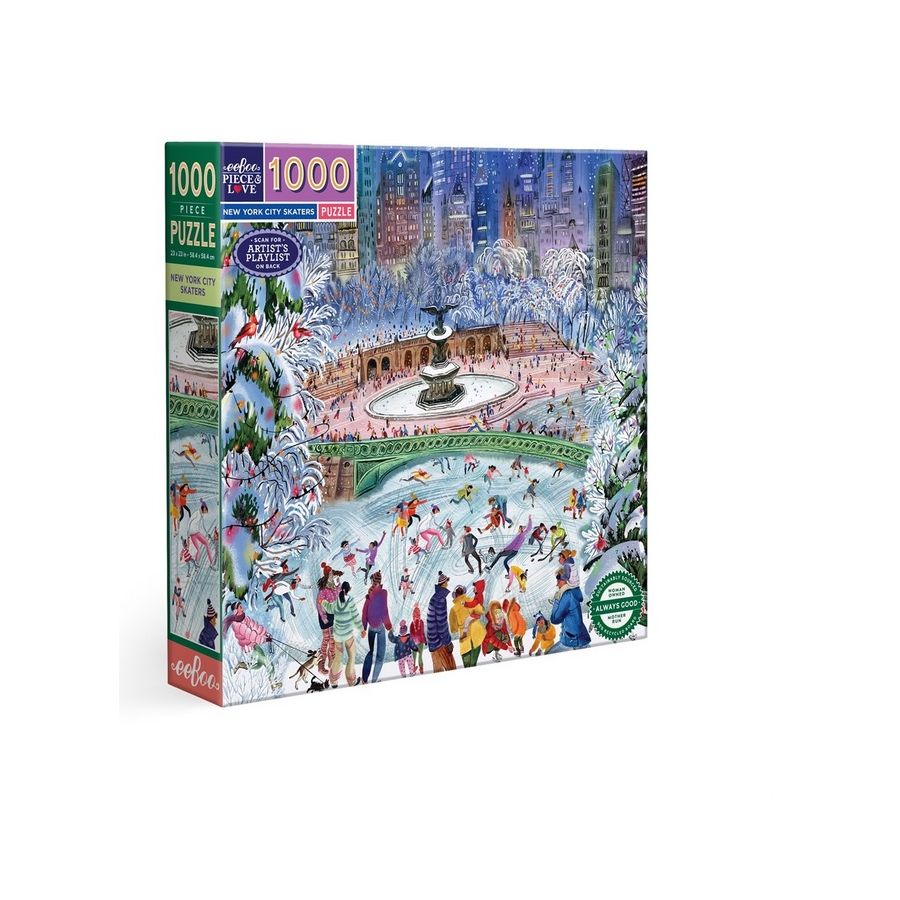 Puzzle New York City Skaters 1000 pièces – Patinage hivernal à New York
