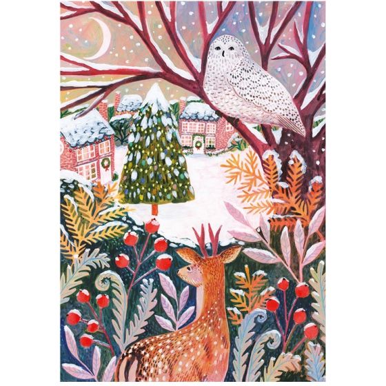 Puzzle Gibsons Frosty Fauna – Coffret 3 puzzles de 500 pièces illustrés par Lee Foster Wilson