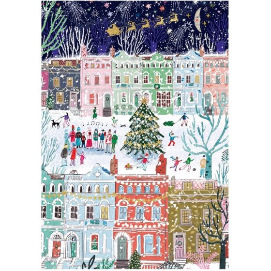 Set de 3 Puzzles 500 pièces – Christmas in London : Scènes festives londoniennes