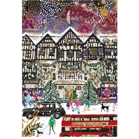 Set de 3 Puzzles 500 pièces – Christmas in London : Scènes festives londoniennes