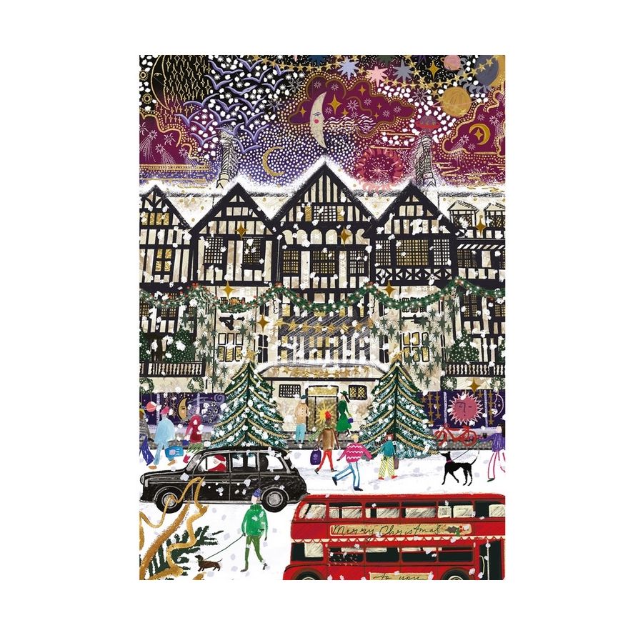 Set de 3 Puzzles 500 pièces – Christmas in London : Scènes festives londoniennes