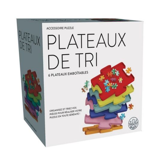 Set de 6 plateaux de tri emboîtables – Accessoire pratique pour puzzles