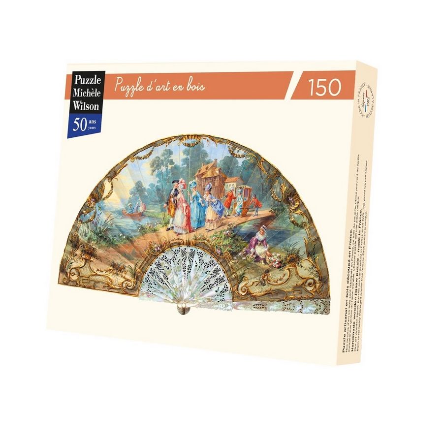 Puzzle en bois Marie-Antoinette – Éventail artistique 150 pièces fabriqué en France