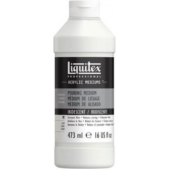 Liquitex Additif Médium de Lissage Irisé 473 ml – Effet scintillant et métallique
