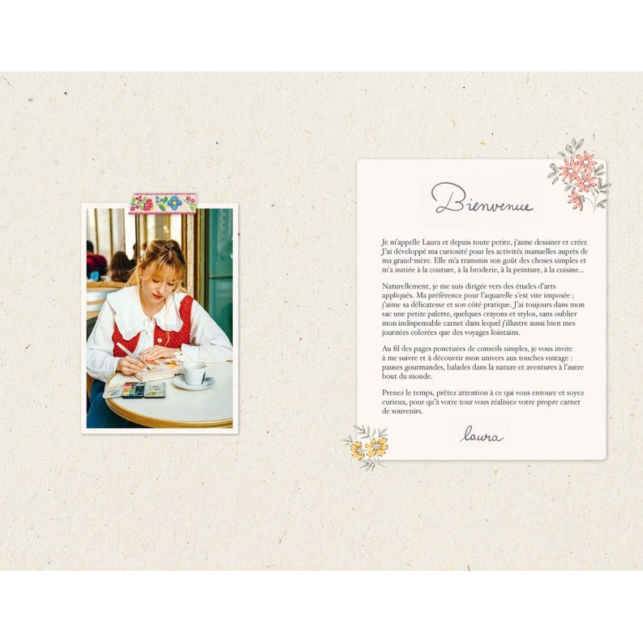 Coffret "luxe" Mon quotidien à l'aquarelle avec LauraTravelbook