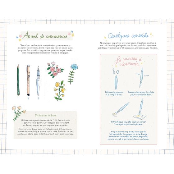 Coffret "luxe" Mon quotidien à l'aquarelle avec LauraTravelbook