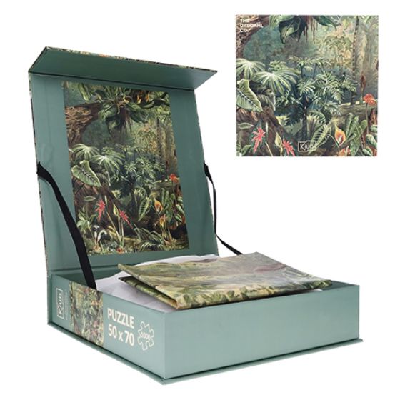Puzzle 1000 pièces Jungle The Dybdahl Co + pochon coton et poster taille réelle – Édition Kiub