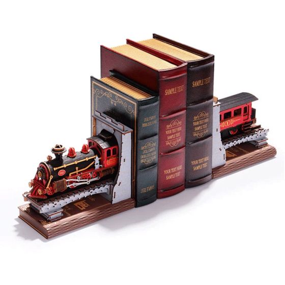 Puzzle 3D en bois serre-livres – Train à vapeur Century Train Rolife