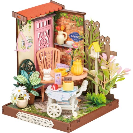 Maquette en bois DIY – Fancy Tea Yard Rolife – Jardin de thé miniature à assembler