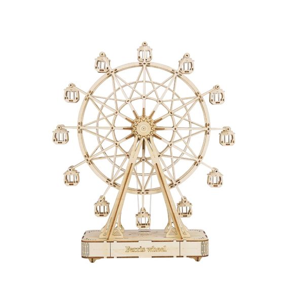 Maquette en bois Grande Roue musicale – Puzzle 3D mécanique 232 pièces