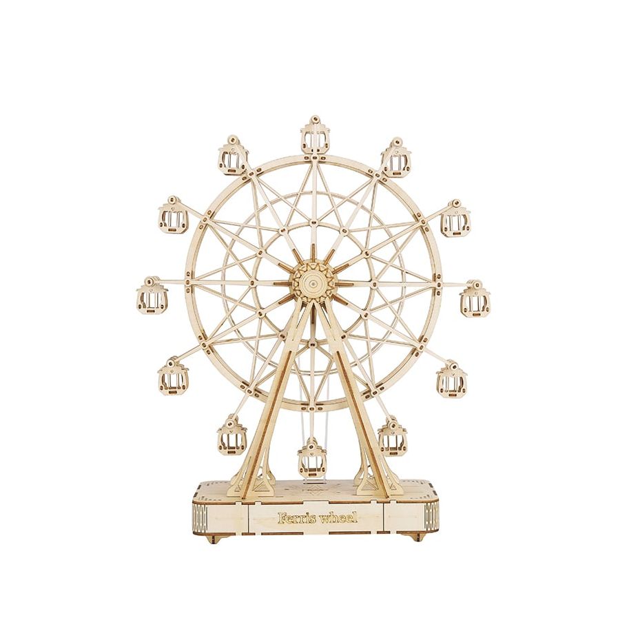 Maquette en bois Grande Roue musicale – Puzzle 3D mécanique 232 pièces