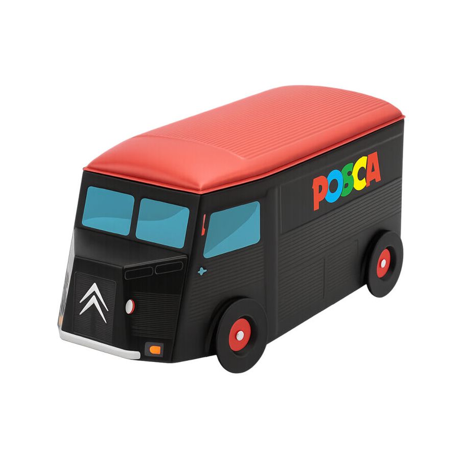 Camion Collector POSCA – Boîte métal avec 5 marqueurs PC-5M couleurs pastel