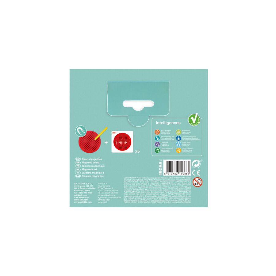 Ardoise Magnétique Mini APLI - Tableau Magnétique pour Enfants