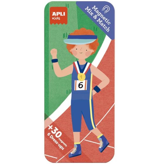 Boîte magnétique Mix&Match des Sports APLI - Jeu éducatif pour enfants