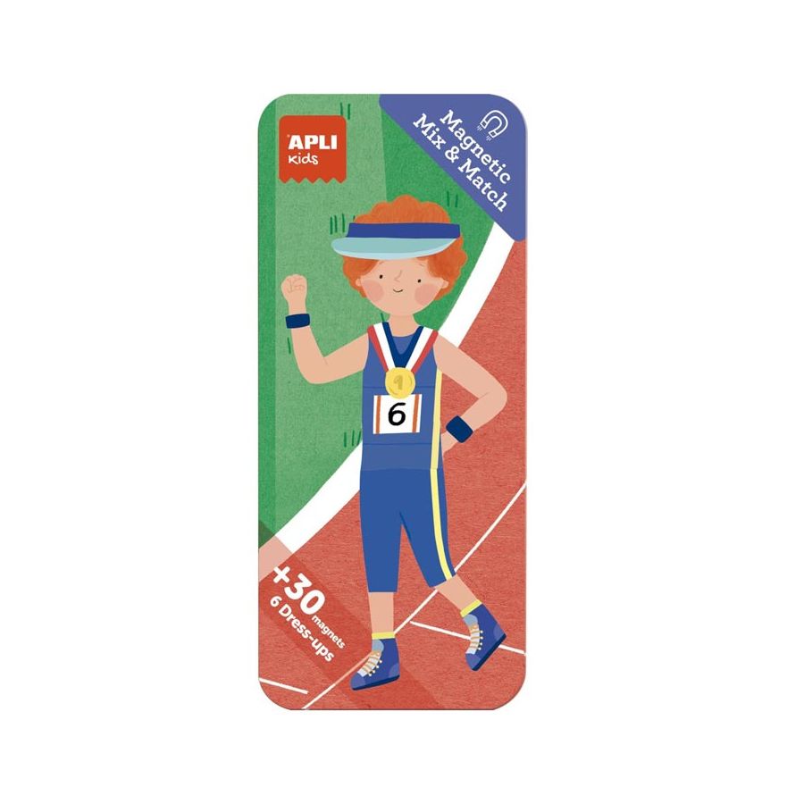 Boîte magnétique Mix&Match des Sports APLI - Jeu éducatif pour enfants