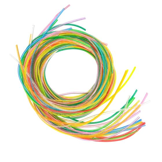 Kit Scoubidous assortis pailletés 80 cm x 20 pièces - Activité créative pour enfants