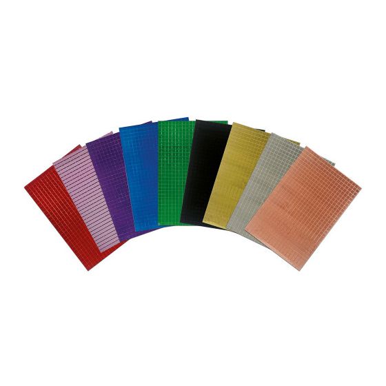 Mosaïque adhésive effet miroir – set 9 couleurs brillantes pour déco & DIY (Aladine)