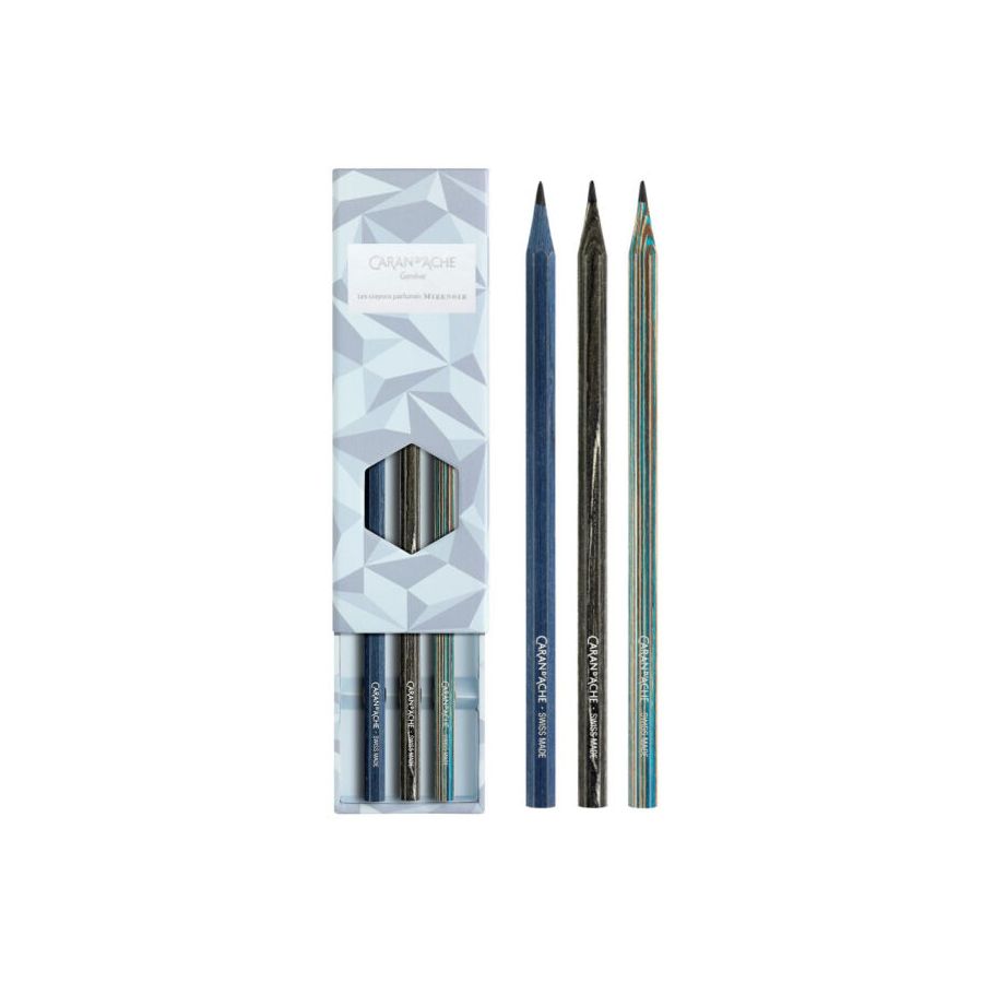 Set de crayons parfumés « Alpine Frost » – édition spéciale, HB (Caran d’Ache)