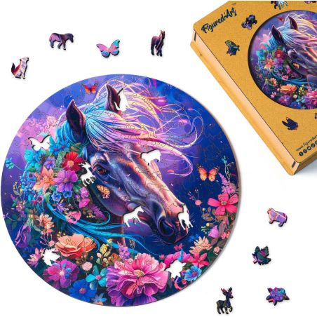 Puzzle en Bois Adulte - Cheval mystique 