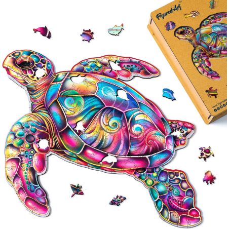 Puzzle en Bois Adulte - Tortue de mer 
