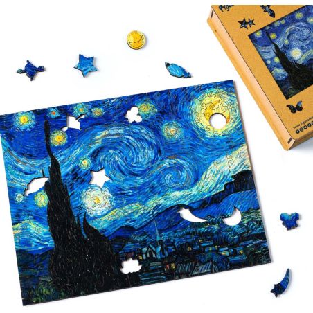 Puzzle en Bois Adulte - Nuit Etoilée - Van GOGH 