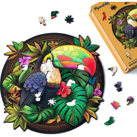 Puzzle en Bois Adulte - Toucan Tropical 