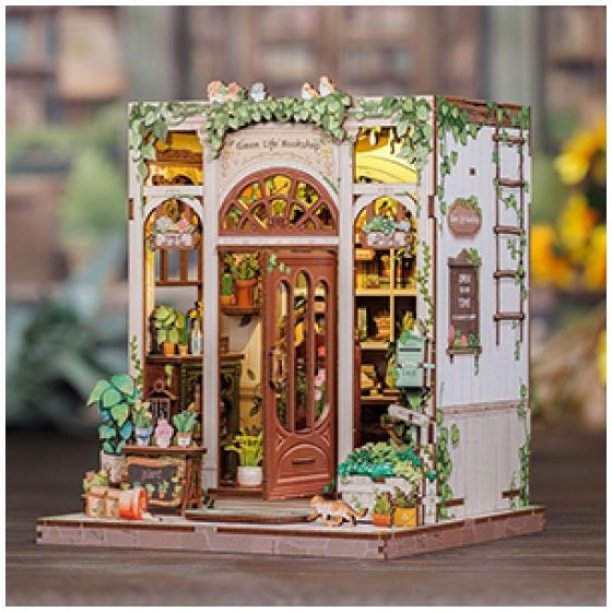 Book Nook « Librairie La Vie Verte » – Kit DIY avec LED