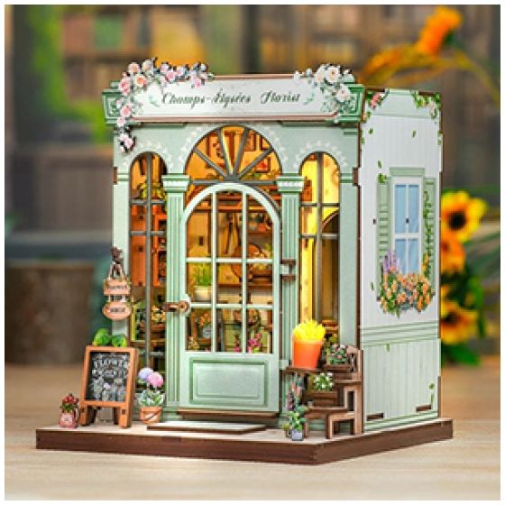 Book Nook « Boutique fleurie des Champs-Élysées » – Kit DIY avec LED