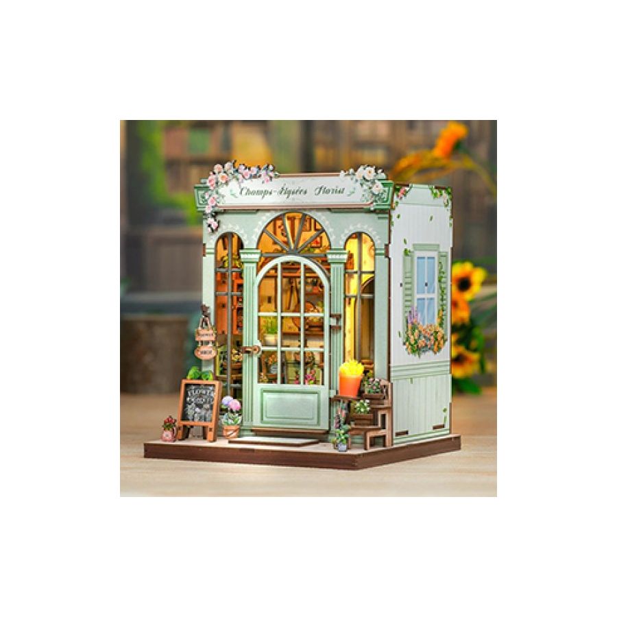 Book Nook « Boutique fleurie des Champs-Élysées » – Kit DIY avec LED