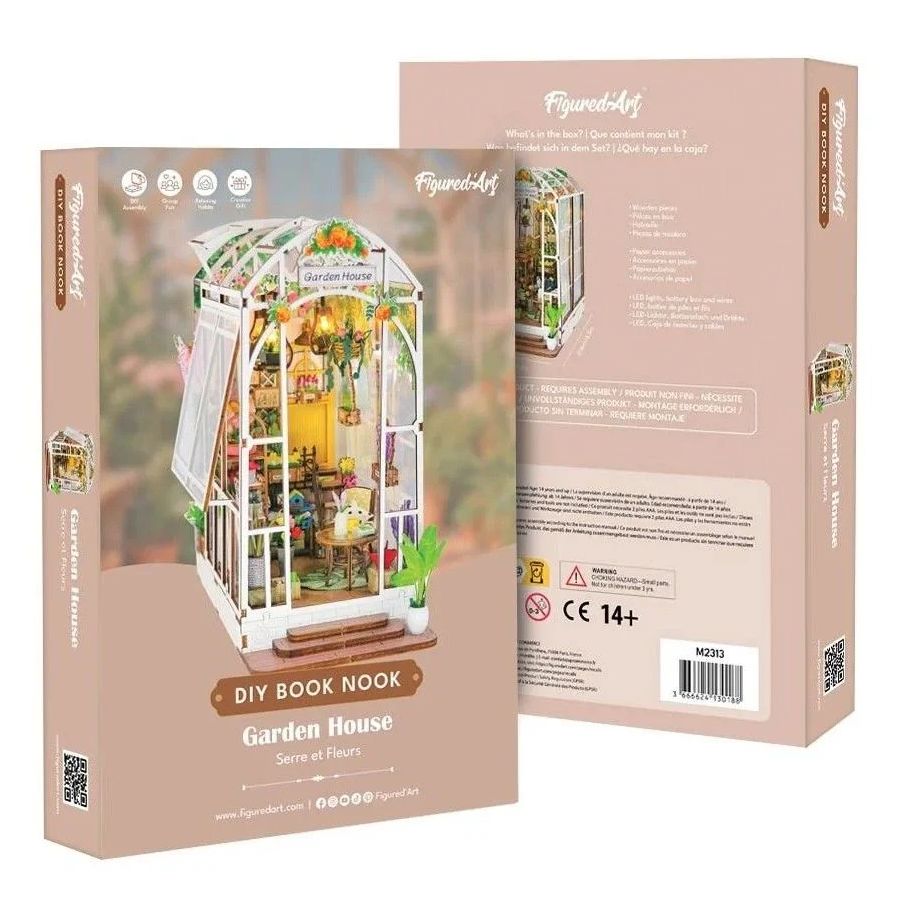 Book Nook « Serre & Fleurs » – Kit DIY avec LED