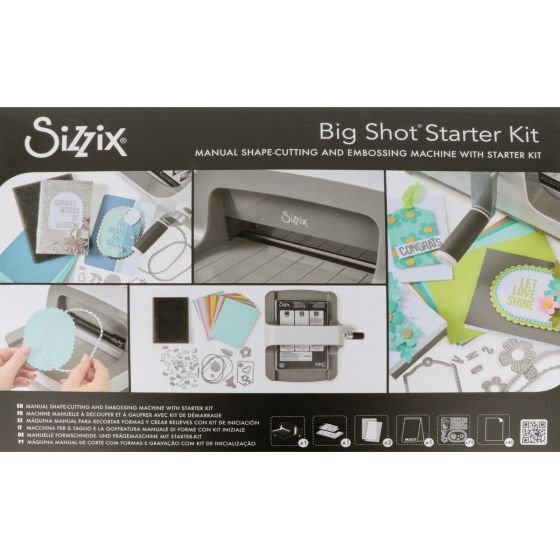 Sizzix Big Shot – Kit de démarrage A5 avec 73 Thinlits & plaque 3D