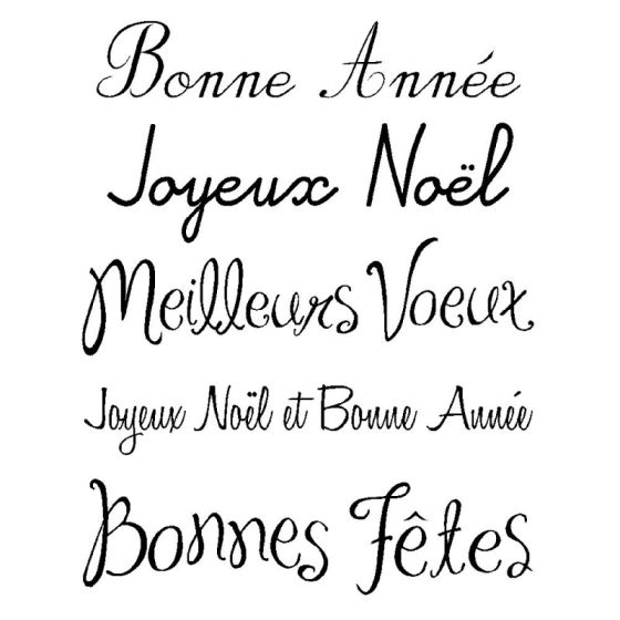 Set de mini tampons transparents « Fêtes » 7×9 cm – Artemio