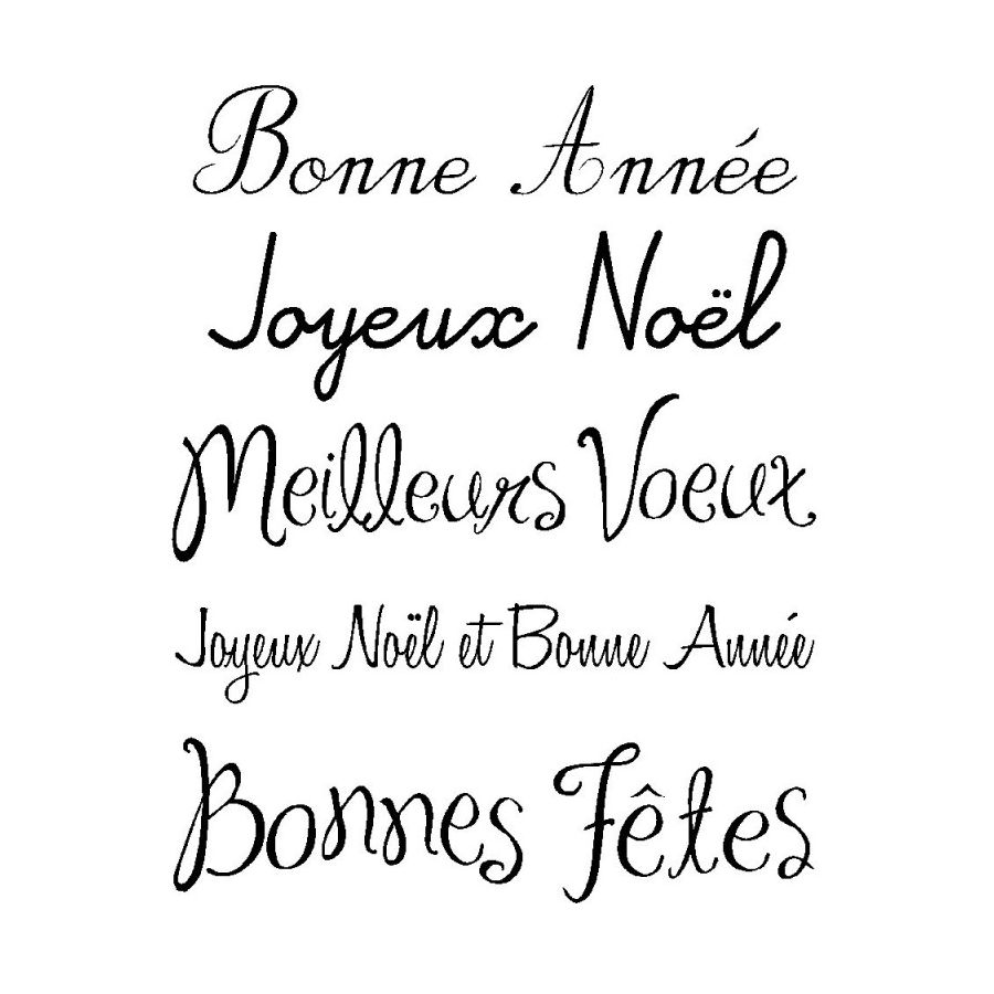 Set de mini tampons transparents « Fêtes » 7×9 cm – Artemio