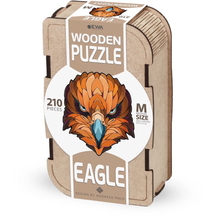 Puzzle en bois « Eagle » taille M – Eco Wood Art (32,2×27,8×0,4 cm)